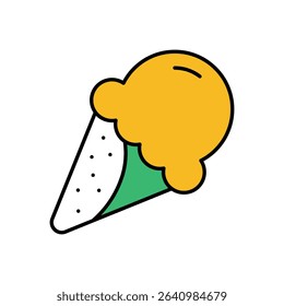 ice Cream Icon vector stock illustration