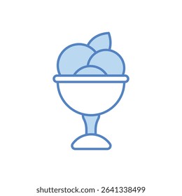 ice Cream Icon vector stock illustration