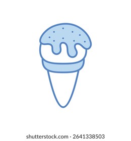 ice Cream Icon vector stock illustration