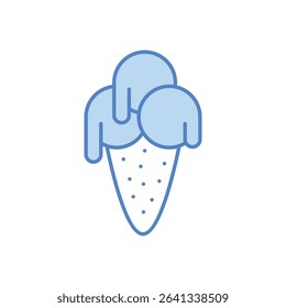 ice Cream Icon vector stock illustration