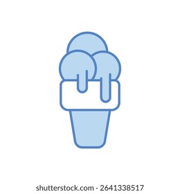 ice Cream Icon vector stock illustration