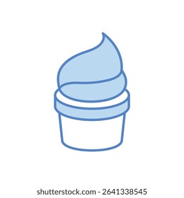 ice Cream Icon vector stock illustration