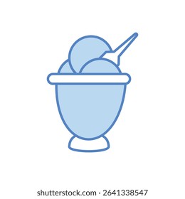 ice Cream Icon vector stock illustration