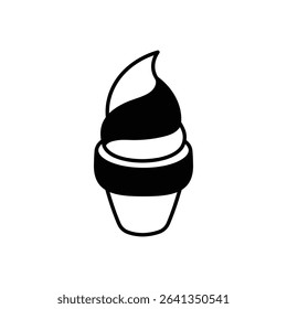 ice Cream Icon vector stock illustration