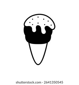 ice Cream Icon vector stock illustration