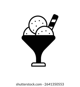 ice Cream Icon vector stock illustration