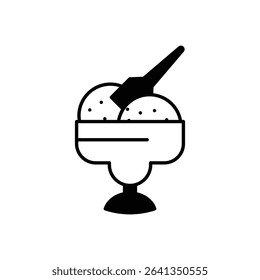 ice Cream Icon vector stock illustration