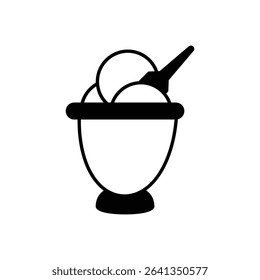 ice Cream Icon vector stock illustration