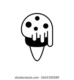 ice Cream Icon vector stock illustration
