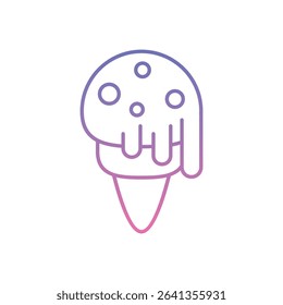 ice Cream Icon vector stock illustration