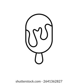 ice Cream Icon vector stock illustration