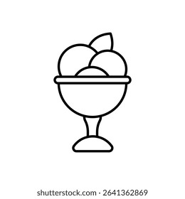 ice Cream Icon vector stock illustration