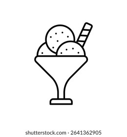 ice Cream Icon vector stock illustration