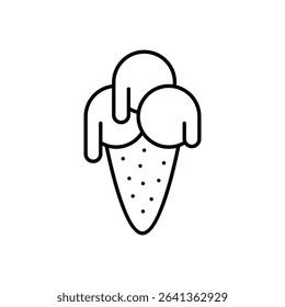ice Cream Icon vector stock illustration