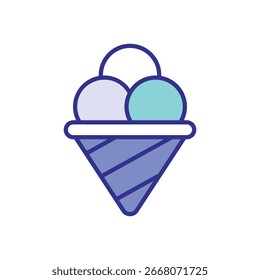 Ice Cream icon vector stock illustration