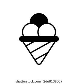 Ice Cream icon vector stock illustration