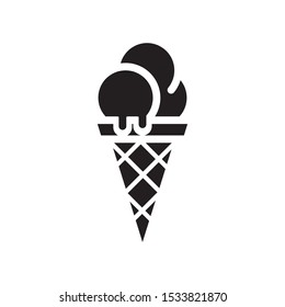 ice cream icon vector symbol template