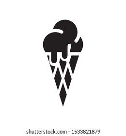 ice cream icon vector symbol template