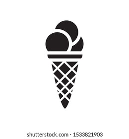 ice cream icon vector symbol template