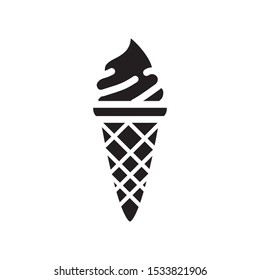 ice cream icon vector symbol template
