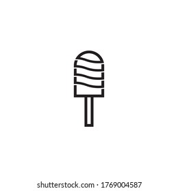 Ice cream icon vector symbol template