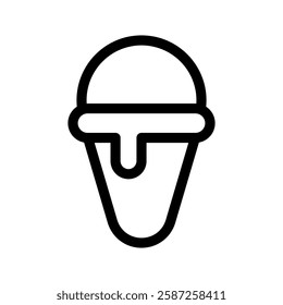Ice Cream Icon Vector Symbol Design Illustration