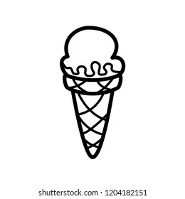 ice cream icon vector template