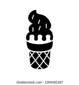 ice cream icon vector template