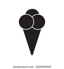 ice cream icon vector template illustration logo design