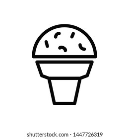 ice cream icon vector trendy flat design
