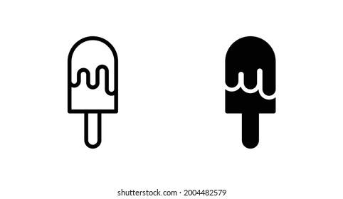 Ice cream icon vector for web, computer and mobile app
