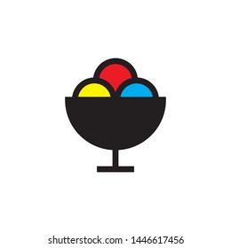 Ice cream icon for web and mobile
