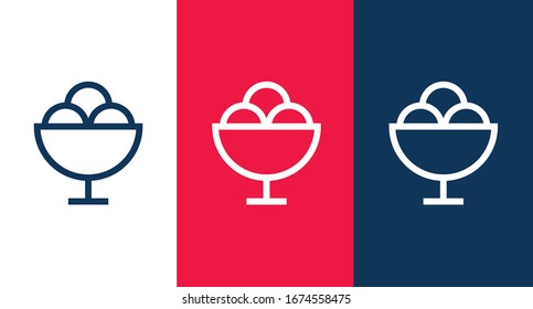Icono de helado para web y móvil