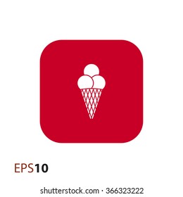 Ice cream icon for web and mobile