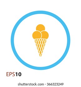 Ice cream icon for web and mobile