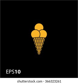 Ice cream icon for web and mobile