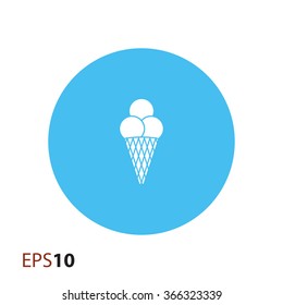 Ice cream icon for web and mobile