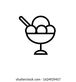ice cream icon with a white background
