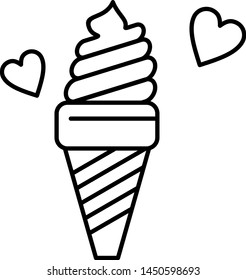 Ice cream icon for your project
