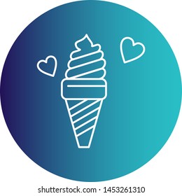 Ice cream icon for your project
