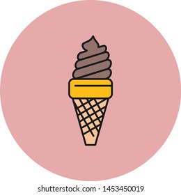 Ice cream icon for your project
