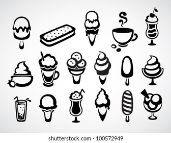 Ice cream icons