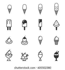 Ice cream icons 