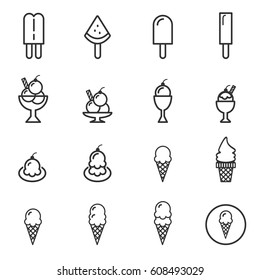 Ice cream icons 