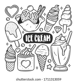 Ice Cream Icons Hand