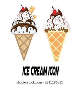 Ice Cream Icons logo  Set 