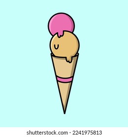 Ice cream icons, logos, and ice cream doodles