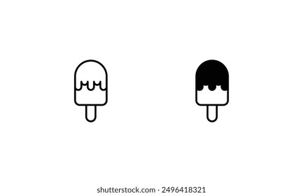 Ice Cream icons set vector stock illustration