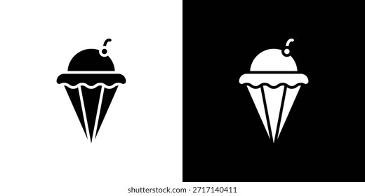 Conjunto de iconos de helado. iconos vectoriales diseñados en estilo relleno