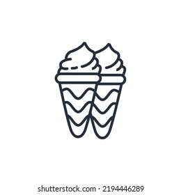 Ice cream icons  symbol vector elements for infographic web